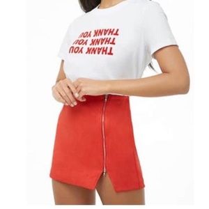 Forever 21 faux suede skirt